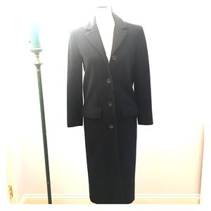 Versace pencil navy blue long coat, versus